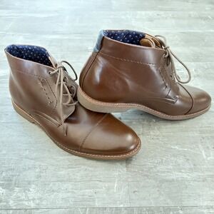 Tommy Hilfiger Men's Rawstin Cap-Toe Chukka Boots Size 12 Brown